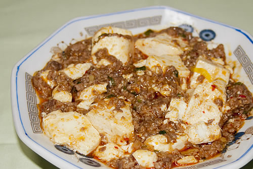 蜂蜜味噌の麻婆豆腐